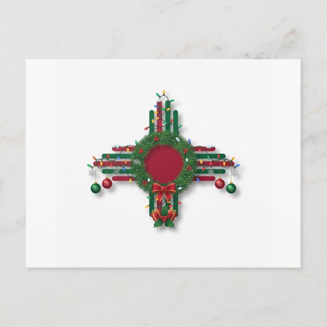 New Mexico Merry Christmas  Einladungspostkarte (Vorderseite)