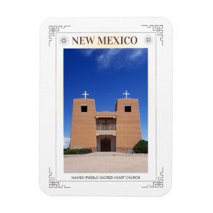 New mexico nambe' pueblo Kirchenkirche Magnet