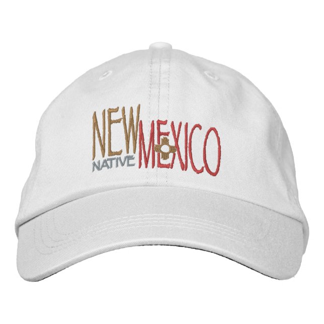 New Mexico Native Bestickte Kappe (Vorderseite)