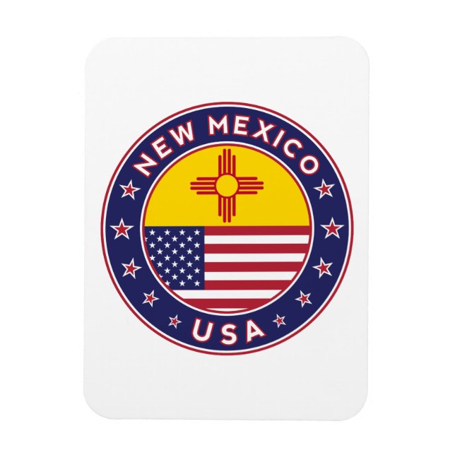 New Mexico, New Mexico Aufkleber, Telefongehäuse Magnet (Vertikal)