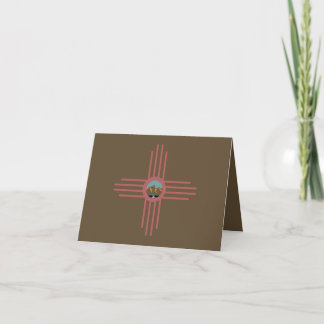 New Mexico NM Zia Indian Symbol Waterfall T - Shir Karte