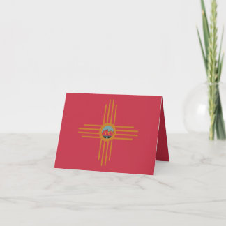 New Mexico NM Zia Indian Symbol Waterfall T - Shir Karte