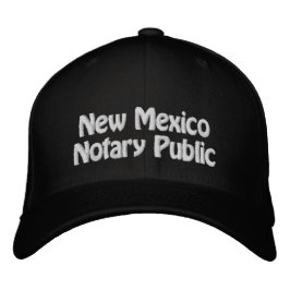 New Mexico Notary Public Embroided Baseball Cap Bestickte Baseballkappe