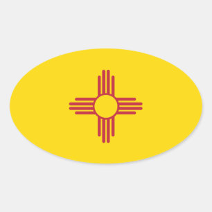 NEW MEXICO OVALER AUFKLEBER