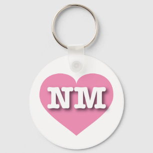 New Mexico Pink Heart - I Liebe NM Schlüsselanhänger