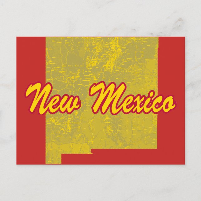 New Mexico Postkarte (Vorderseite)