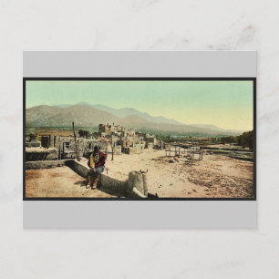 New Mexico. Pueblo de Taos klassisches Photochrom Postkarte