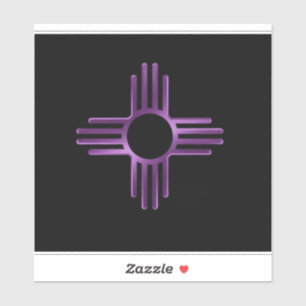 New Mexico Purple Zia Sonne  Aufkleber