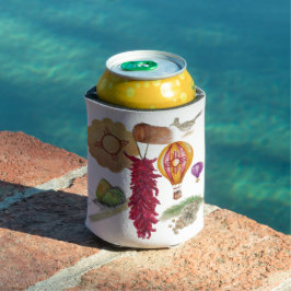 New Mexico Red Chile Pinõn Zia Hot Air Ballon Dosenkühler