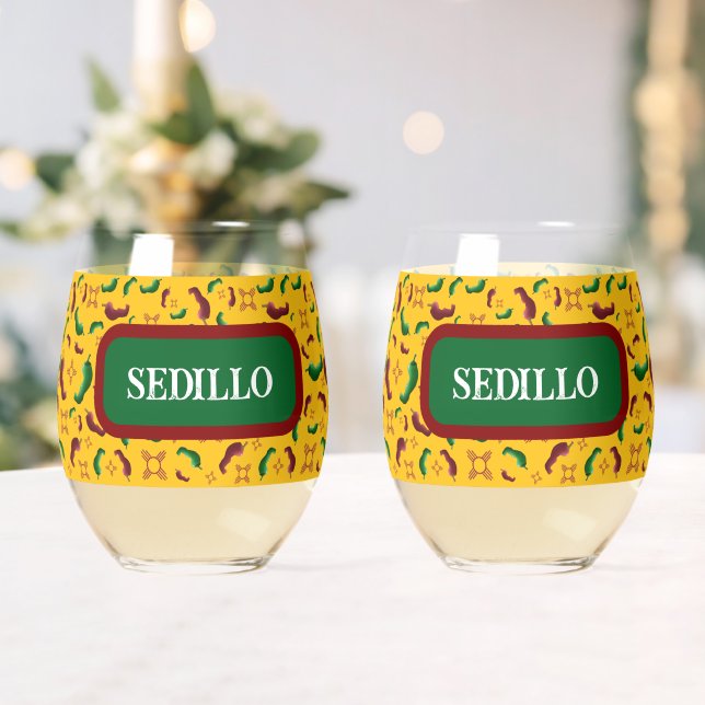 New Mexico Red & Green Chile Tamales Zia Nopales Weinglas Ohne Stiel (Insitu (Hochzeit))