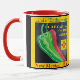 New Mexico Red oder Green Chile Kaffeetasse