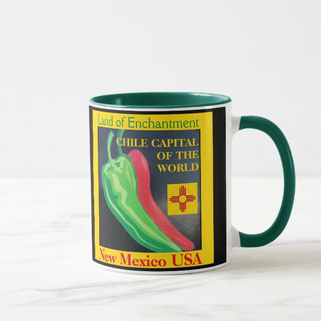 New Mexico Red or Green Chile Coffee Cup Tasse (Rechts)