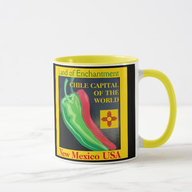 New Mexico Red or Green Chile Coffee Cup Tasse (Rechts)