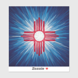 New Mexico Red White and Blue Aufkleber
