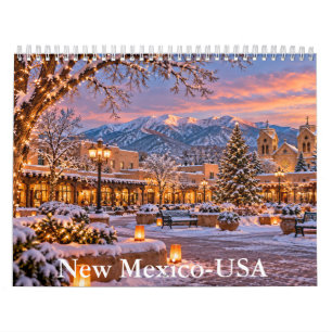 New Mexico Reise-Kalender mit landschaftlich schön Kalender