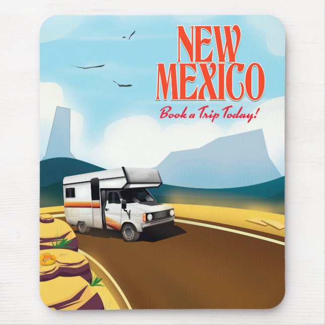 New Mexico Reiseplakat Mousepad (Vorne)