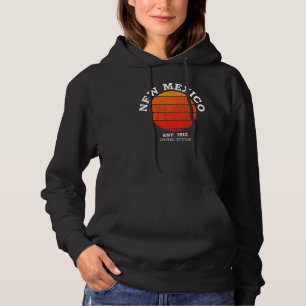 New Mexico Retro Sunset Vintag Sports Nm Hoodie