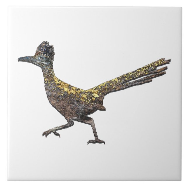 New Mexico Roadrunner Fliese (Vorderseite)