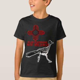 New Mexico Roadrunner Land der Verzauberung Zia Sy T-Shirt
