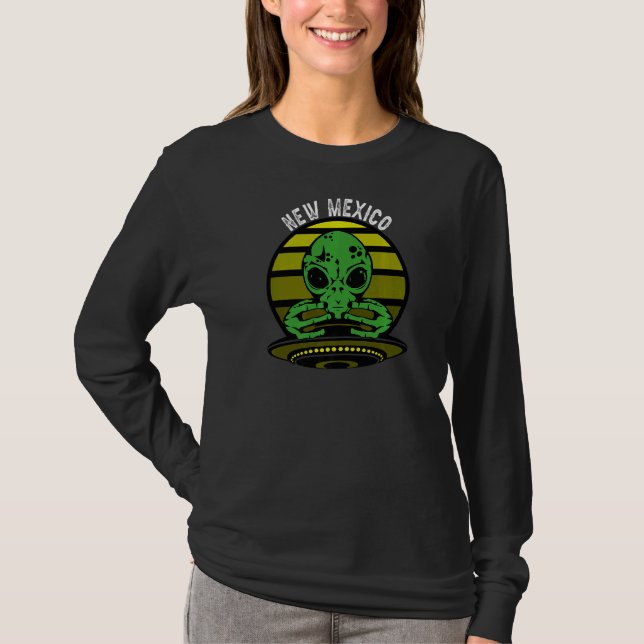 New Mexico Roswell Alien Ufo Flying Saucer T-Shirt (Vorderseite)