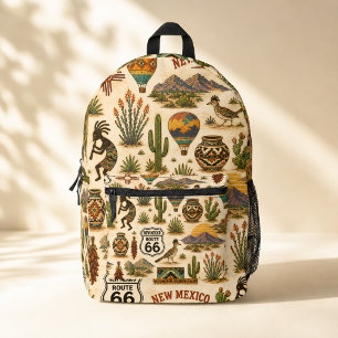 New Mexico Route 66 Desert Trek Bedruckter Rucksack