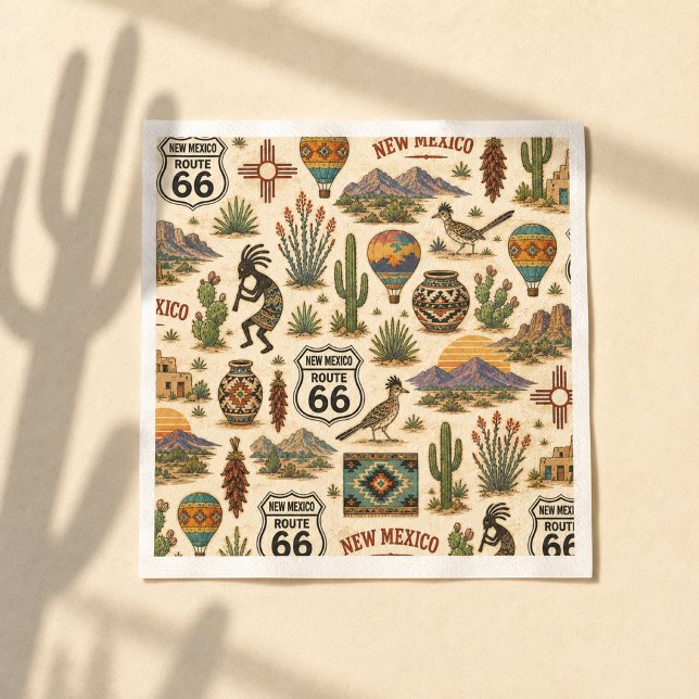 New Mexico Route 66 Tafel-Fiesta Serviette (Von Creator hochgeladen)