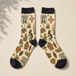 New Mexico Route 66 Wüstenstraßen-Trip Südwest-Kun Socken