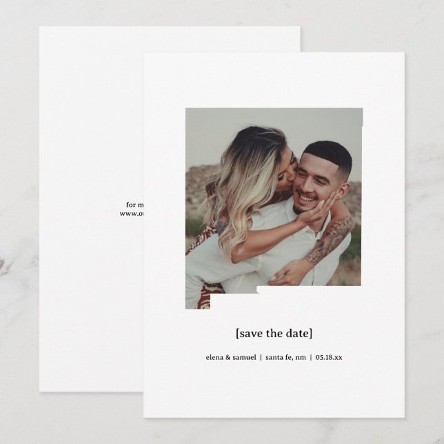 New Mexico Save the Date Fotokarte (Vorne/Hinten)