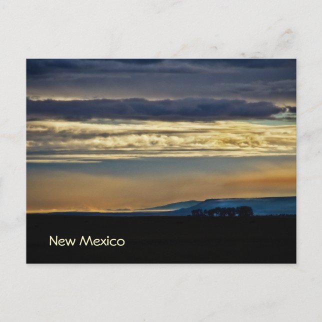New Mexico Skyline Postkarte (Vorderseite)