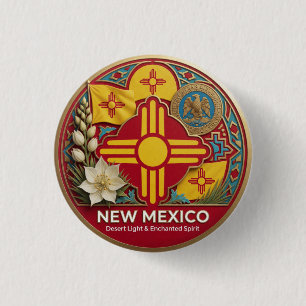 New Mexico Southwest State Erbe 🌵 Button