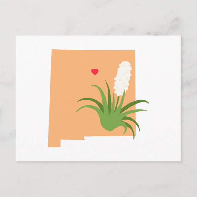 New Mexico Staat Postkarte (Vorderseite)