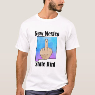 New Mexico Staat Vogel T - Shirt Mittelfinger Farb