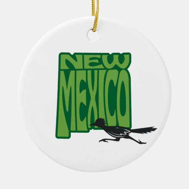 New Mexico Staat Weihnachtsbaum Ornament (Vorne)