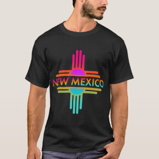 New Mexico Staat Zia Symbol Design Swea T-Shirt