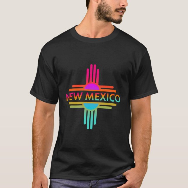 New Mexico Staat Zia Symbol T-Shirt (Vorderseite)