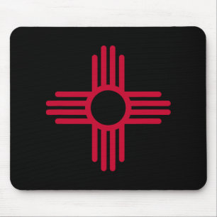 New Mexico Staatsflagge Zia Symbol Flagge Mousepad