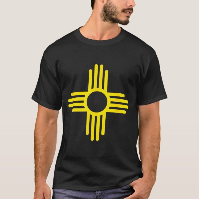 New Mexico State Flag Zia Symbol Flag  T-Shirt (Vorderseite)