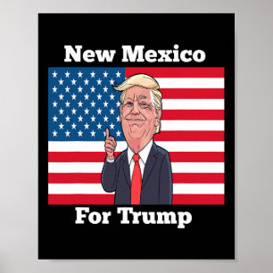 New Mexico State Für Trump Pro Trump Geschenk Poster