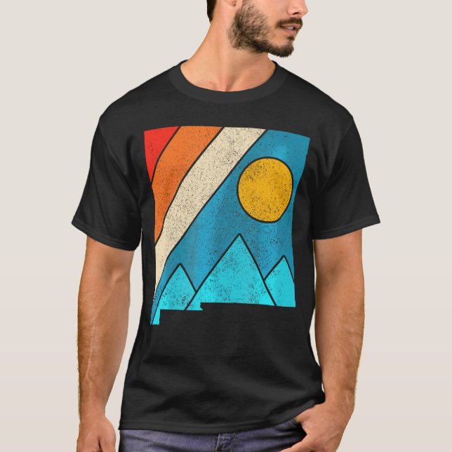 New Mexico State Map Mountains Wanderstolz T-Shirt (Vorderseite)