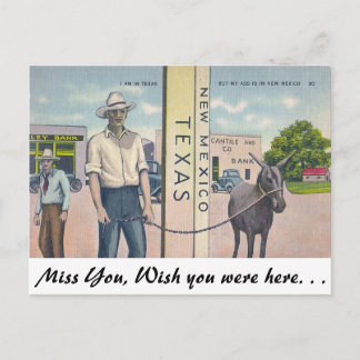 New Mexico-Texas Postkarte