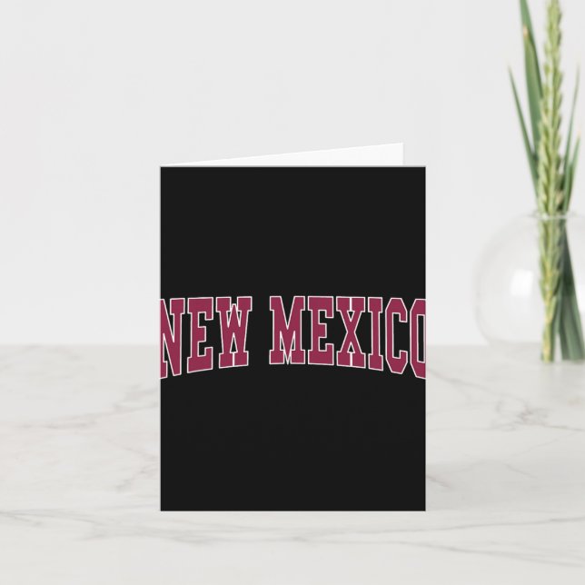New Mexico - Throwback Design - Clic  Karte (Vorderseite)