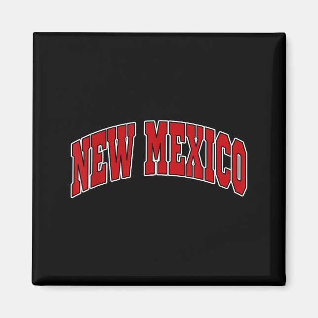 New Mexico - Throwback Design - Clic  Magnet (Vorne)