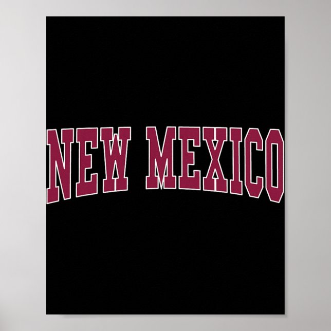 New Mexico - Throwback Design - Clic  Poster (Vorne)
