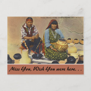 New Mexico, Töpfer, San Ildefonso Pueblo Postkarte