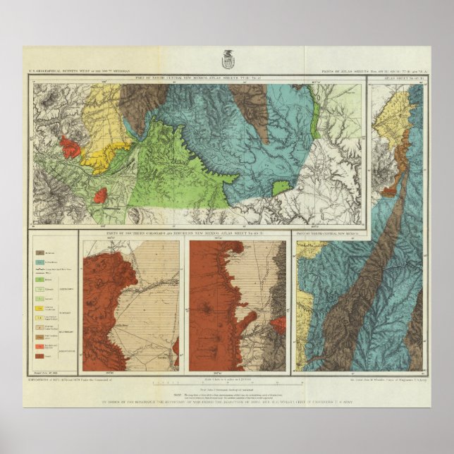 New Mexico und Colorade Poster (Vorne)