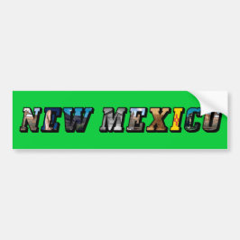 New Mexico, USA Text Autoaufkleber