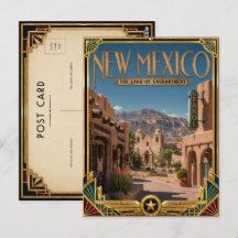 New Mexico Vintage Art Deco Golden Age