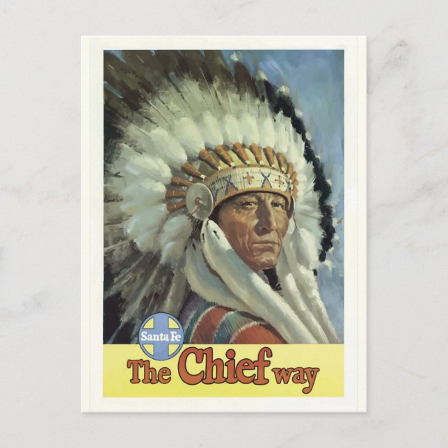 New Mexico Vintage Reise Postkarte (Vorderseite)