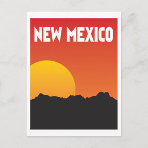 New Mexico Vintage Reiseart Postkarte