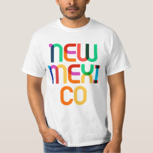 New Mexico Vintage Retro Pop Art Farbige 80er Jahr T-Shirt